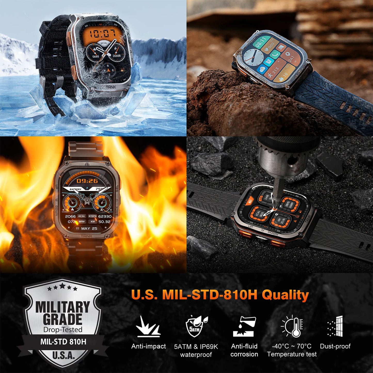 TANK M3 Ultra GPS Smartwatches For Men and Women