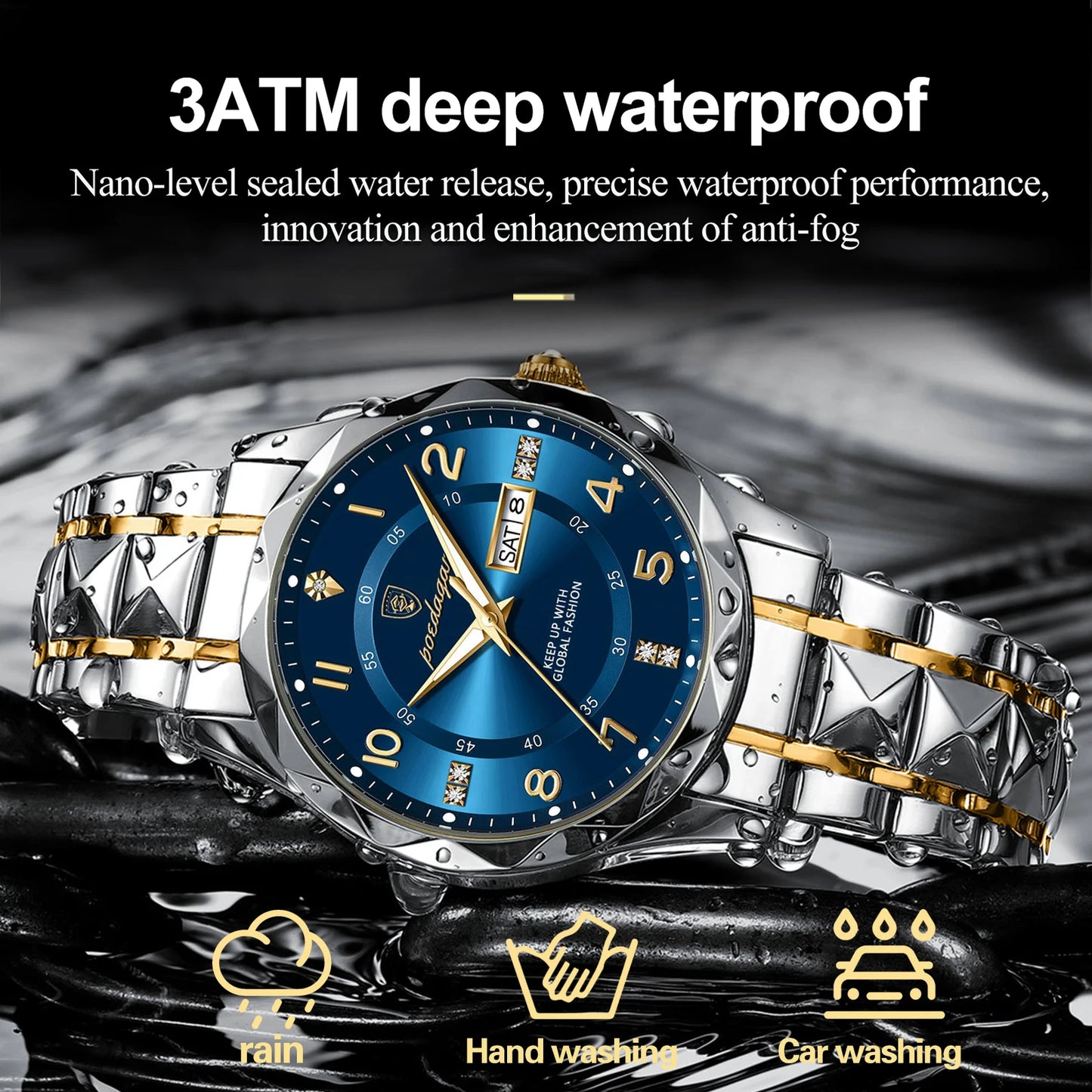 Waterproof Luminous  Watch Sport for men