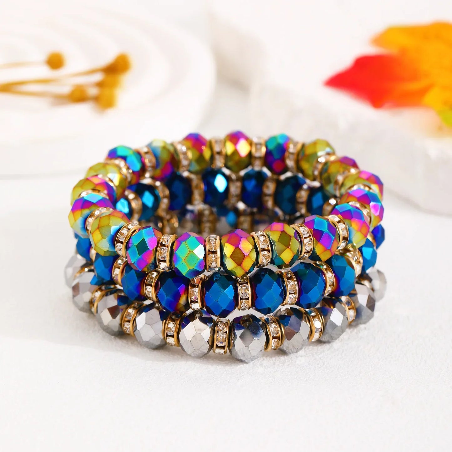 Bead Colourful Crystal Bracelet for Women