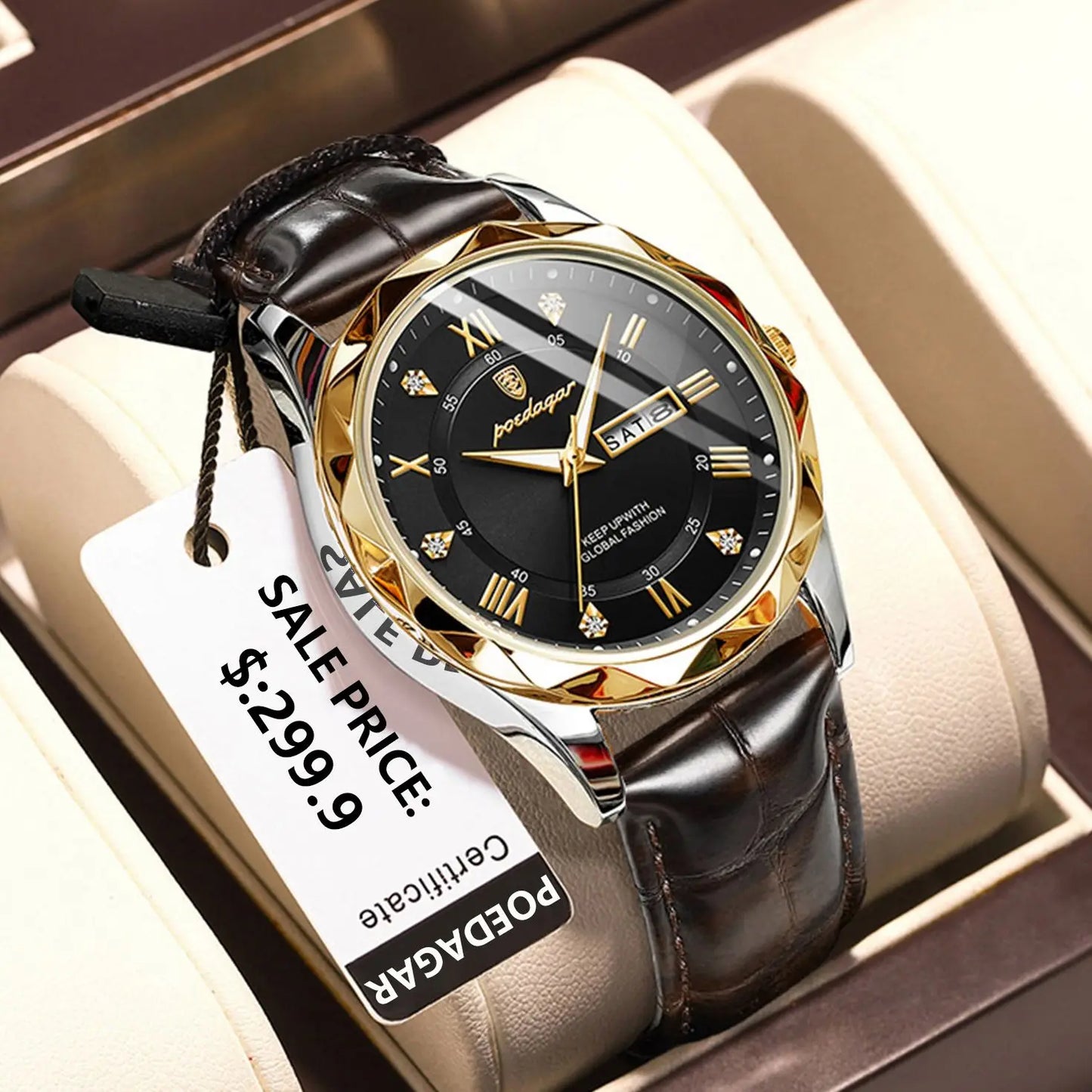 Wristwatch Waterproof Luminous for Men