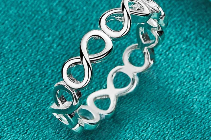 Silver Cross Infinity 7-10# Ring For Women