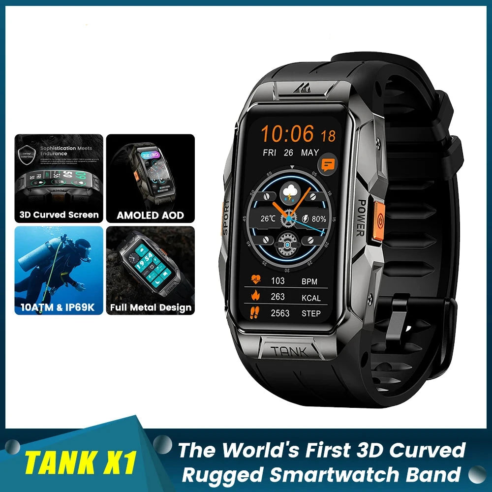 TANK X1 Smart Watch Men and Women 10ATM Waterproof