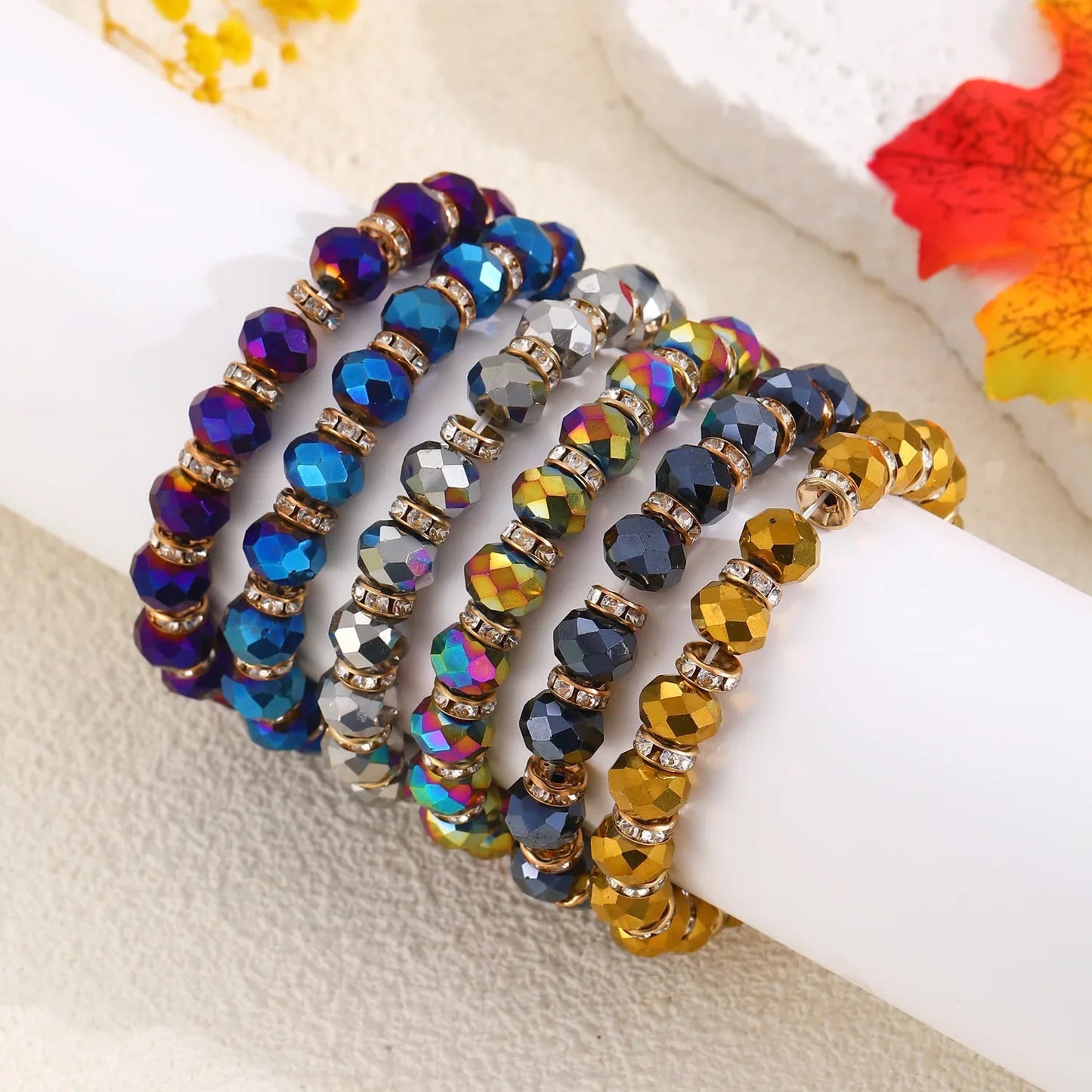 Bead Colourful Crystal Bracelet for Women