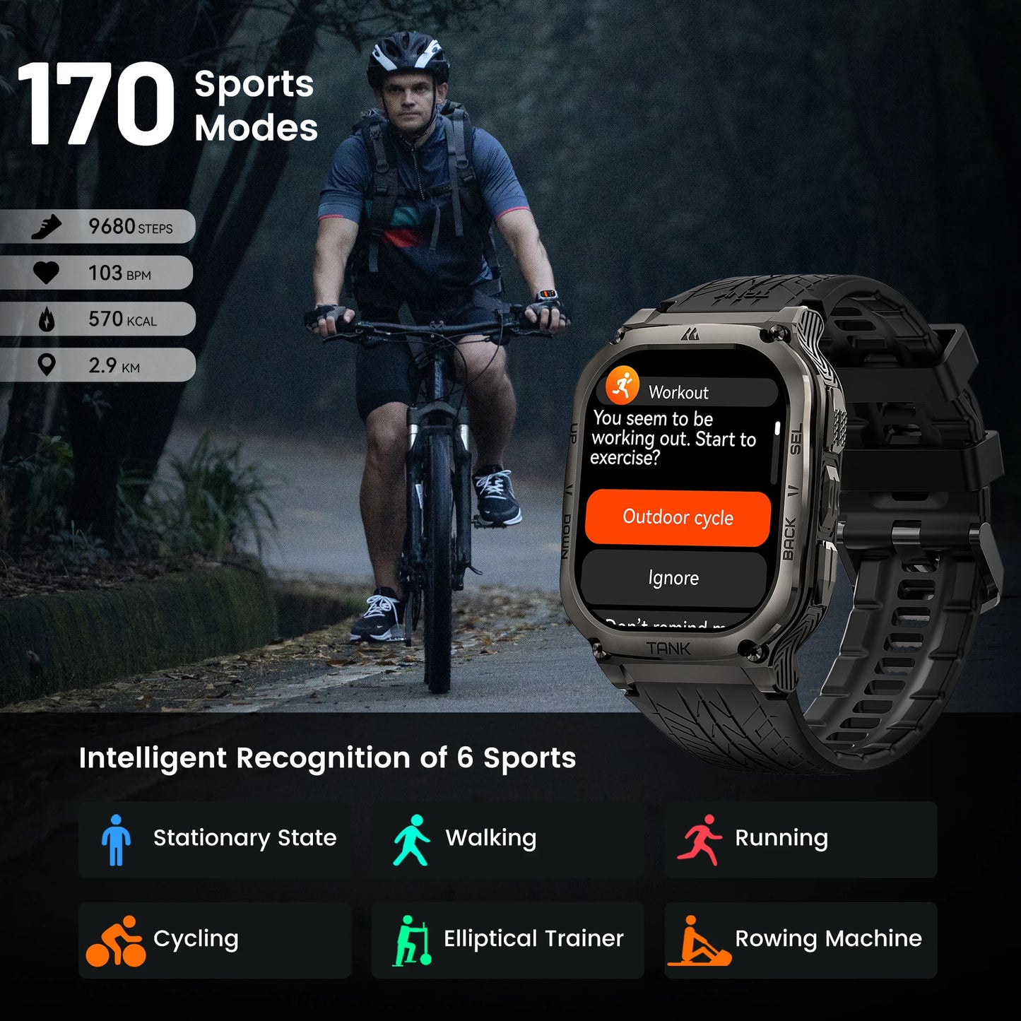 Smart Watch for Men and Women Digital Fitness