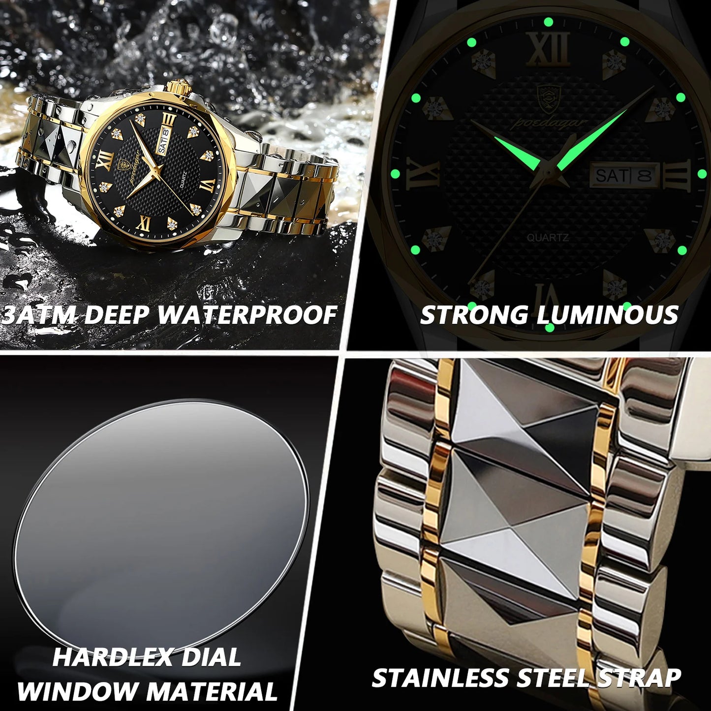 Luxury Wristwatch Sport Stainless for Men