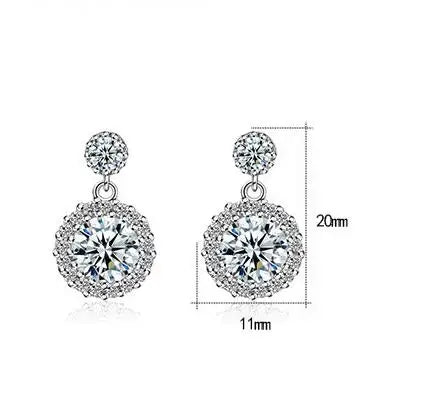 1ct Moissanite Earrings for Women