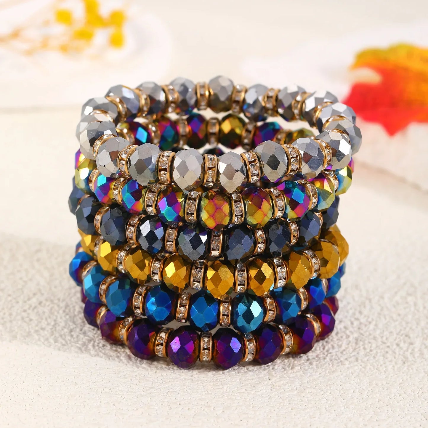 Bead Colourful Crystal Bracelet for Women