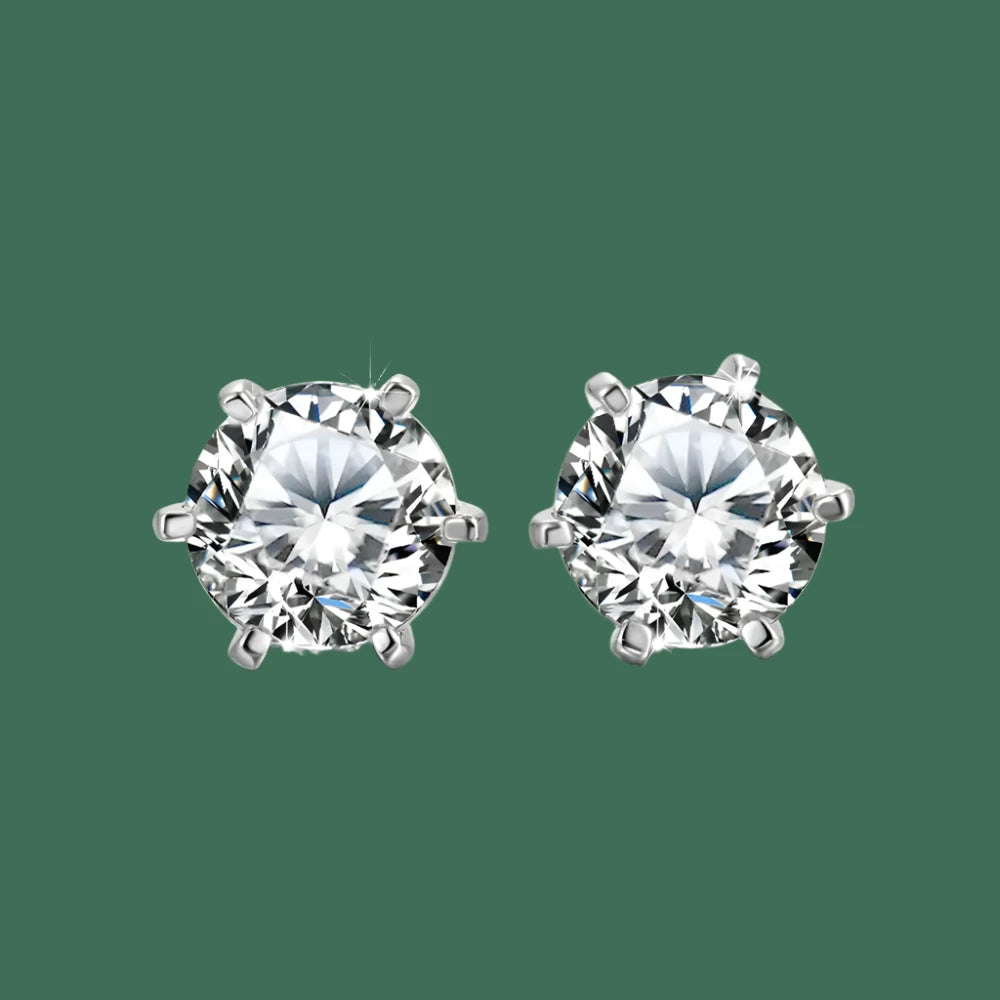 New 0.3ct-3ct D Colour Certified Moissanite Women Stud Earrings