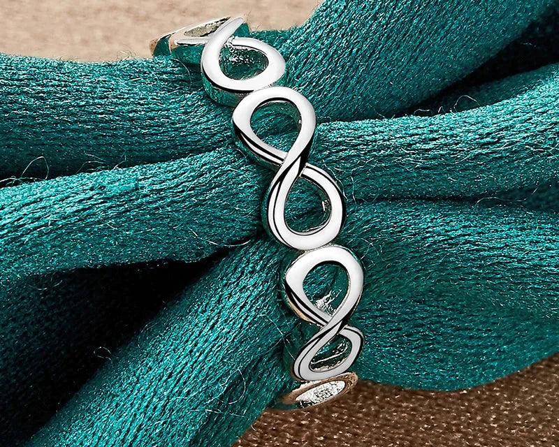 Silver Cross Infinity 7-10# Ring For Women